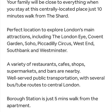 런던 Aprt 10Mins Walk From The Shard! 아파트 외부 사진